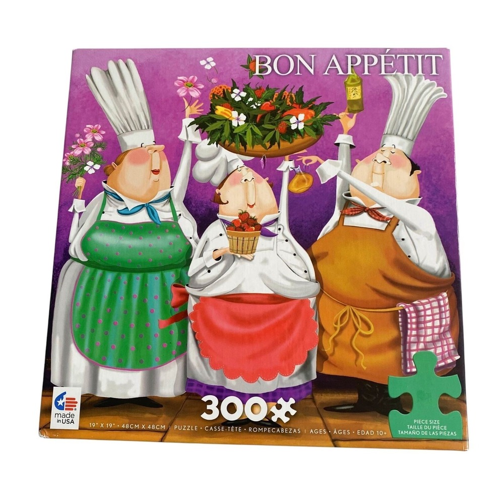 Ceaco‎ Bon Appetit Summer Salad Large Format 300 Pieces Puzzle Complete